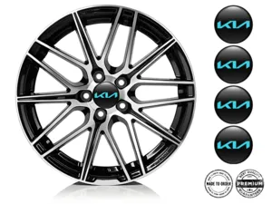 KIA Dome Decals Style Custom Wheel Badges